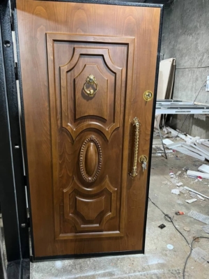 درب ضد سرقت قهوه ای